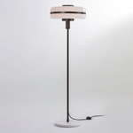 Masina Floor Lamp - Dark Bronze / Satin White