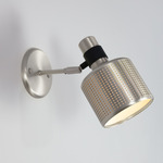 Riddle Wall Sconce - Satin Nickel / Textured Black