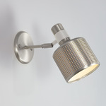 Riddle Wall Sconce - Satin Nickel / Textured Cream
