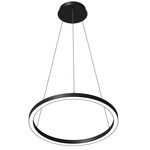 Compass Pendant - Black / White