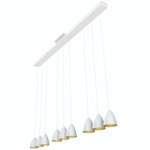 LBA Linear Multi Light Pendant - White / Gold