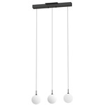LWA Linear Multi Light Pendant - Matte Black / White