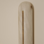 Hepworth Wall Sconce - Weathered Brass / Honed Alabaster