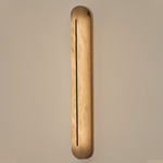 Hepworth Wall Sconce - Black Nickel / Honed Alabaster
