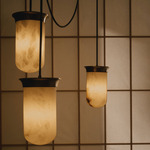 Yukimi Pendant - Bronze / Honed Alabaster