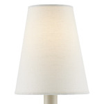 Grasscloth Chandelier / Wall Sconce Shade - Off-White Fine Grasscloth