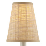 Grasscloth Chandelier / Wall Sconce Shade - Natural Grasscloth