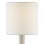 Grasscloth Chandelier / Wall Sconce Shade - Off-White Fine Grasscloth