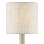 Grasscloth Chandelier / Wall Sconce Shade - Ivory Fine Grasscloth