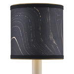 Marble Chandelier / Wall Sconce Shade - Black Marble
