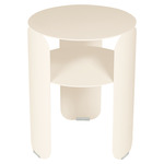 Bebop Side Table with Shelf - Latte Beige