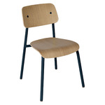 Studie Side Chair Set of 2 - Deep Blue / Oak