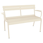 Luxembourg 2 Seater Garden Bench - Latte Beige