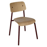 Studie Side Chair Set of 2 - Black Cherry / Oak