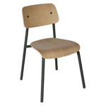 Studie Side Chair Set of 2 - Anthracite / Oak