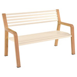 Somerset Bench - Natural Wood / Latte Beige