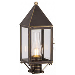 Ashford Outdoor Post Light - Bronze / Clear