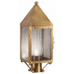 Ashford Outdoor Post Light - Antique Brass / Seedy