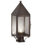 Ashford Outdoor Post Light - Dark Brass / Seedy