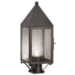 Ashford Outdoor Post Light - Gunmetal / Seedy