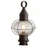 Ellington Outdoor Post Light - Dark Brass / Optic