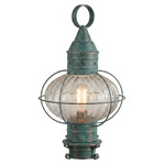 Ellington Outdoor Post Light - Verde Green / Optic