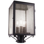 Westbrook Outdoor Post Light - Matte Black / Seedy
