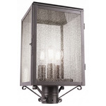 Westbrook Outdoor Post Light - Gunmetal / Seedy