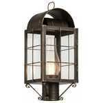 Durham Outdoor Post Light - Bronze / Clear
