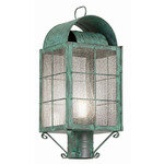 Durham Outdoor Post Light - Verde Green / Seedy