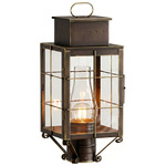 Norfield Outdoor Post Light - Bronze / Clear