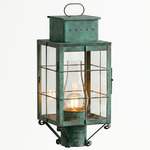 Norfield Outdoor Post Light - Verde Green / Clear