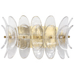 Coronet Wall Sconce - Antique Brass / Clear Glass