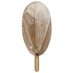 Magnolia Wall Sconce - Antique Brass / Smoke