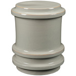 Reglet Ceramic Stool - Reactive White