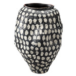 Pinpoint Ceramic Vase - Black / White