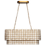 Premiere Chandelier - Antique Brass / Faux Alabaster