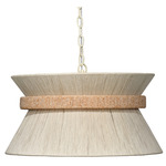 Corset Chandelier - Off White / Jute