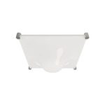 Bolla Wall / Ceiling Light - Grey / White