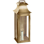 Concord Outdoor Wall Sconce - Antique Brass / Frosted