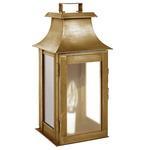 Concord Outdoor Wall Sconce - Antique Brass / Frosted