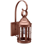 Heal Outdoor Wall Sconce - Antique Copper / Seedy Marine