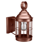 Heal Outdoor Wall Sconce - Antique Copper / Clear