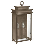 Ellis Wall Light - Dark Antique Brass / Clear Seedy