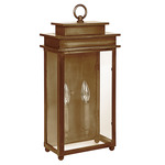 Ellis Wall Light - Antique Brass / Clear