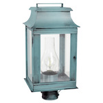 Concord Outdoor Post Light - Verdi Gris / Frosted