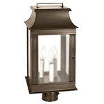 Concord Outdoor Post Light - Dark Antique Brass / Frosted