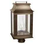 Concord Outdoor Post Light - Dark Antique Brass / Frosted