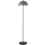 Luna Bella Slimline Floor Lamp - Satin Nickel / Black / Matte White