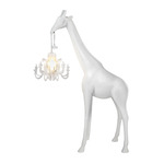 Giraffe In Love Floor Lamp - White